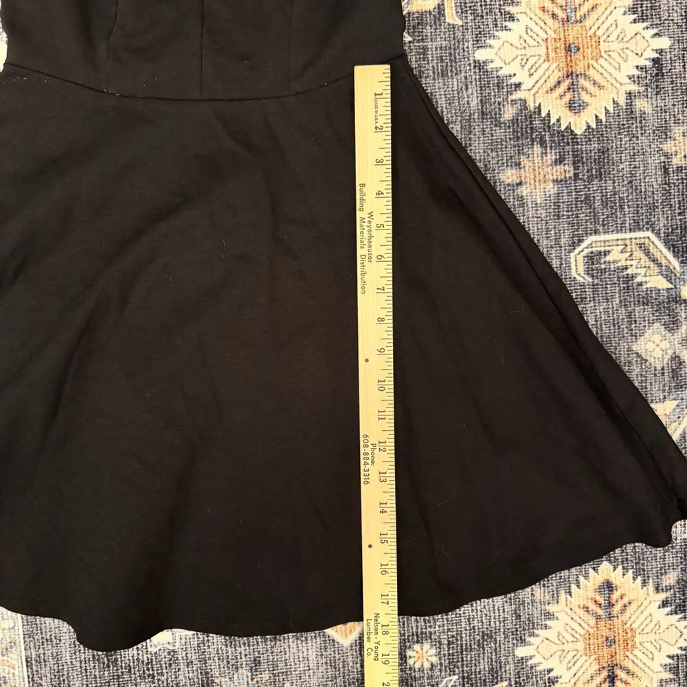 Lulus Women’s Believe in Love Black Backless Skater Dress Size Medium - Picture 14 of 14